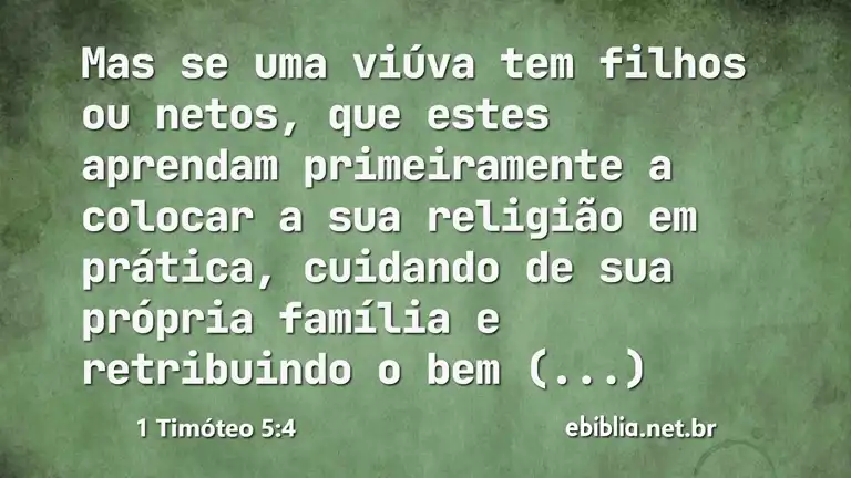 1 Timóteo 5:4