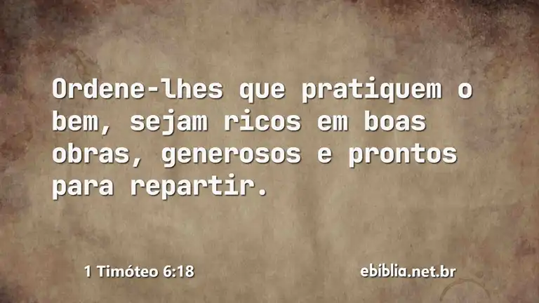 1 Timóteo 6:18