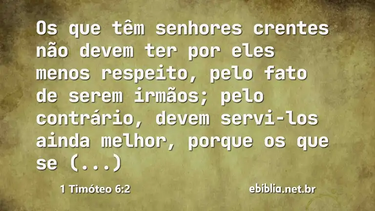 1 Timóteo 6:2