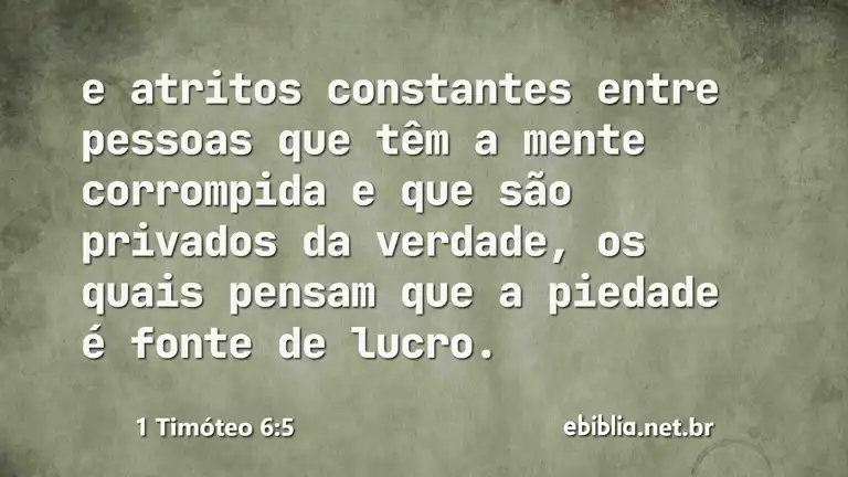 1 Timóteo 6:5