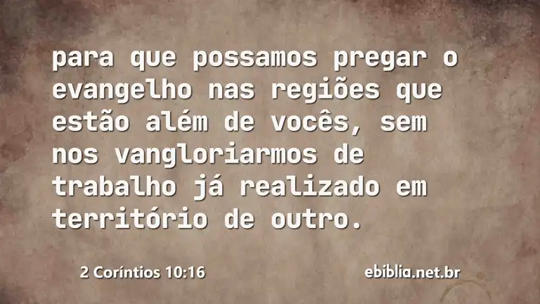 2 Coríntios 10:16