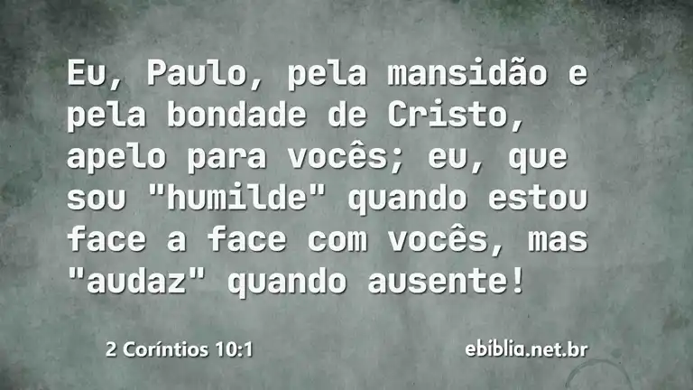 2 Coríntios 10:1