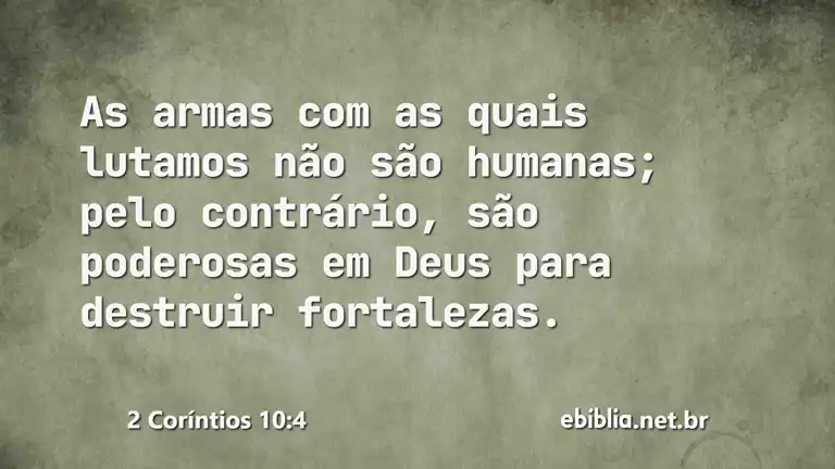 2 Coríntios 10:4