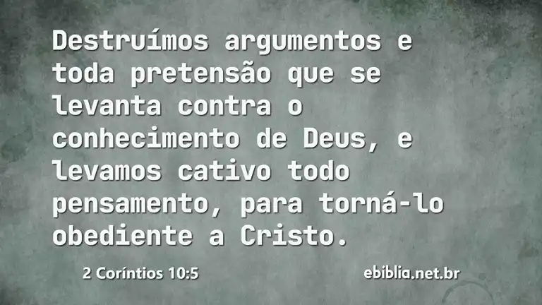 2 Coríntios 10:5