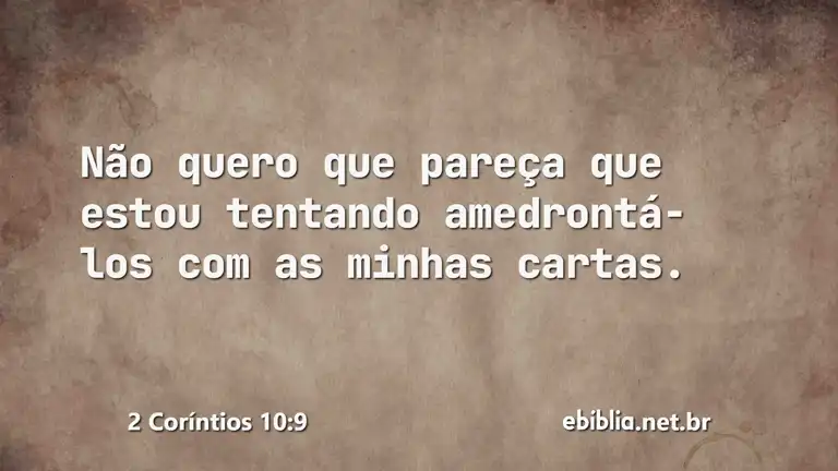 2 Coríntios 10:9