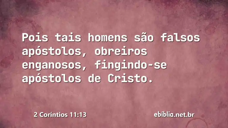 2 Coríntios 11:13