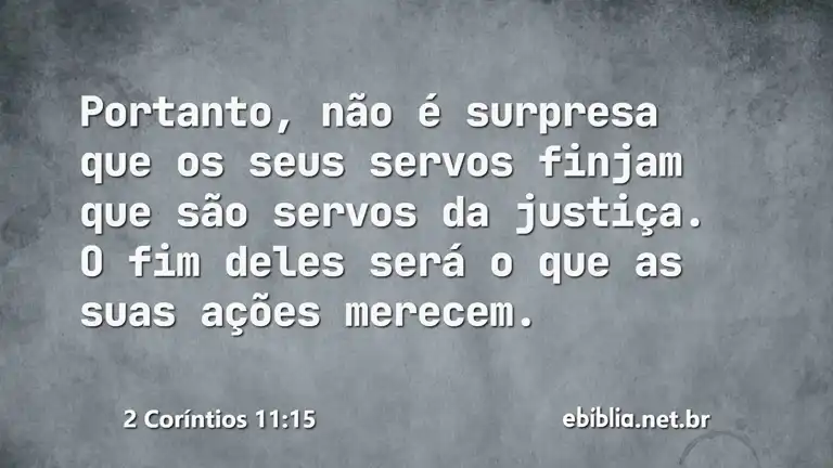 2 Coríntios 11:15