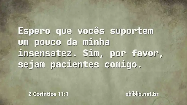 2 Coríntios 11:1