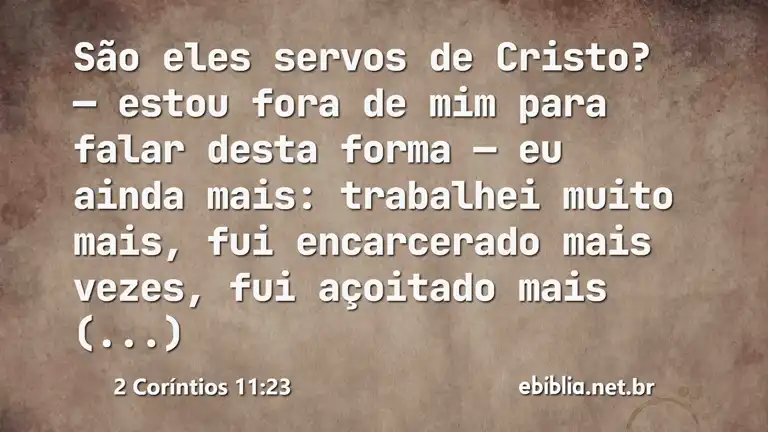 2 Coríntios 11:23