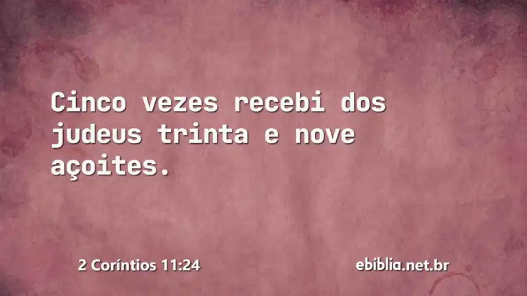 2 Coríntios 11:24