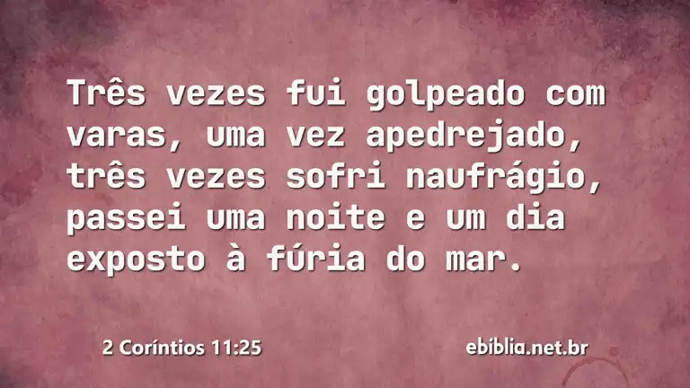 2 Coríntios 11:25