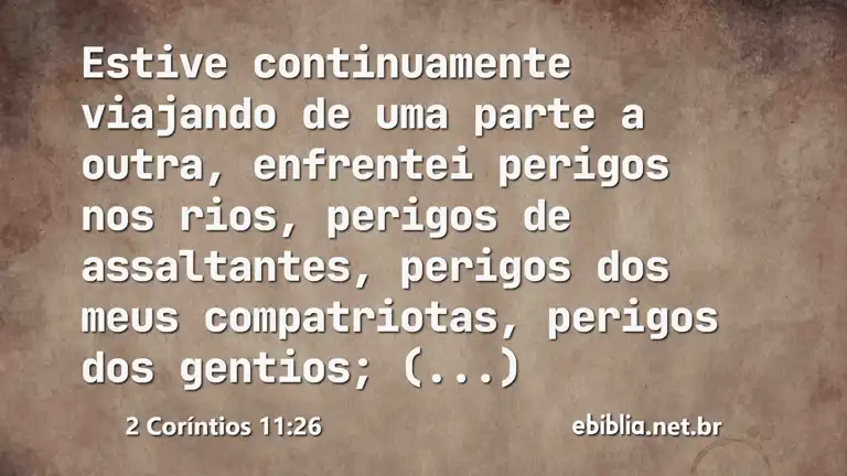 2 Coríntios 11:26