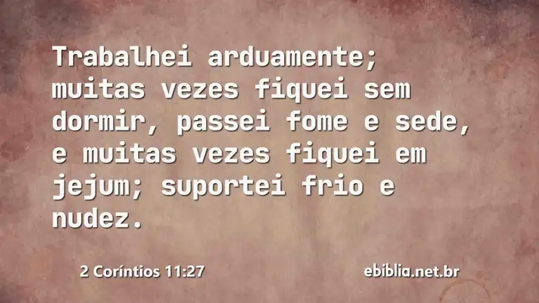 2 Coríntios 11:27