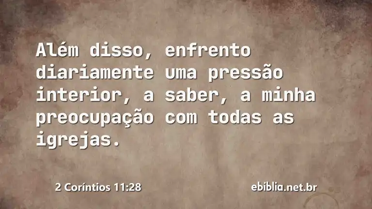 2 Coríntios 11:28