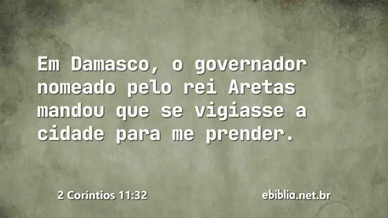 2 Coríntios 11:32