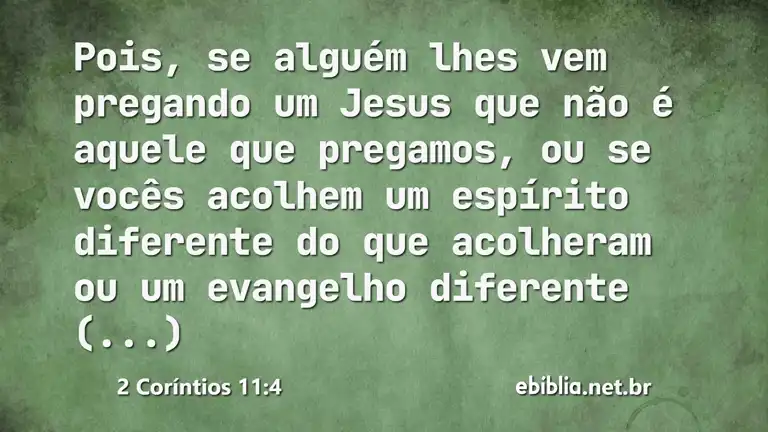 2 Coríntios 11:4