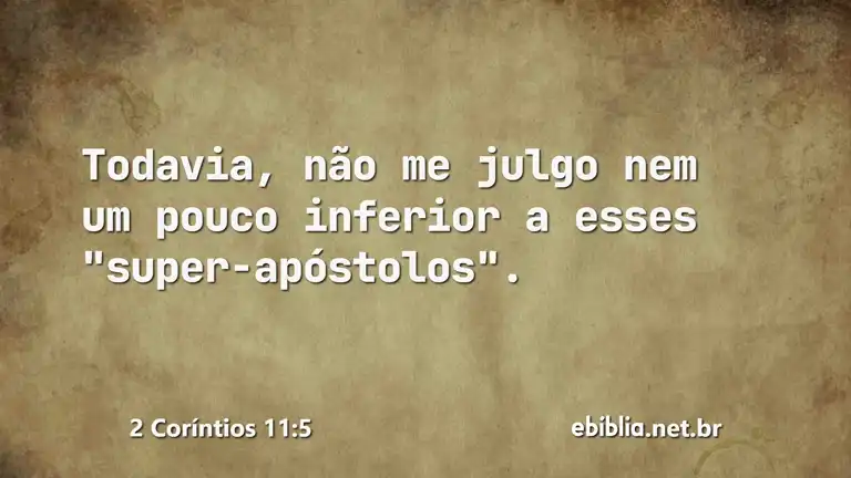 2 Coríntios 11:5