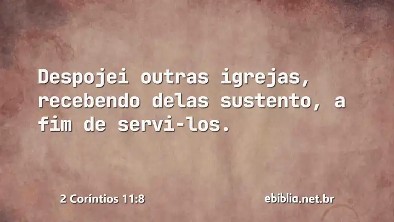 2 Coríntios 11:8