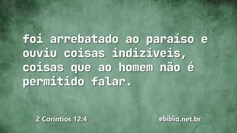 2 Coríntios 12:4