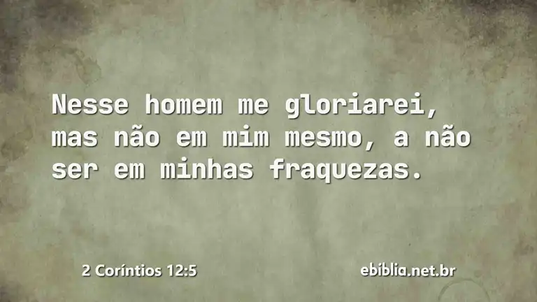 2 Coríntios 12:5