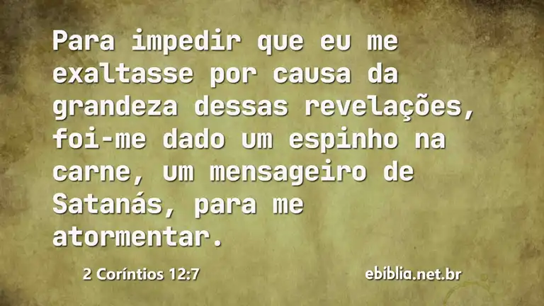 2 Coríntios 12:7