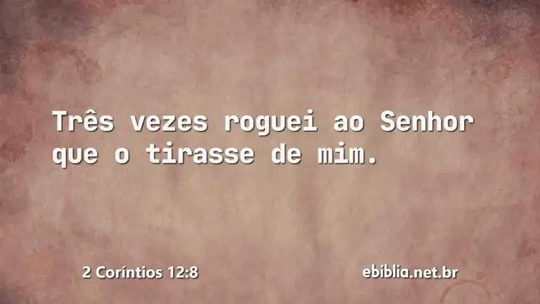 2 Coríntios 12:8