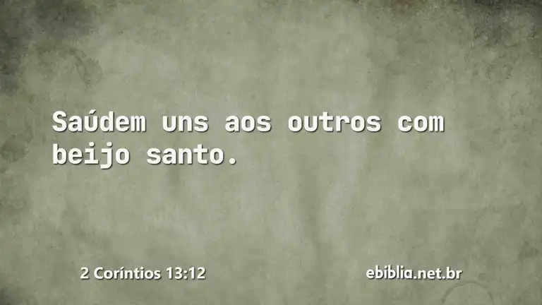 2 Coríntios 13:12