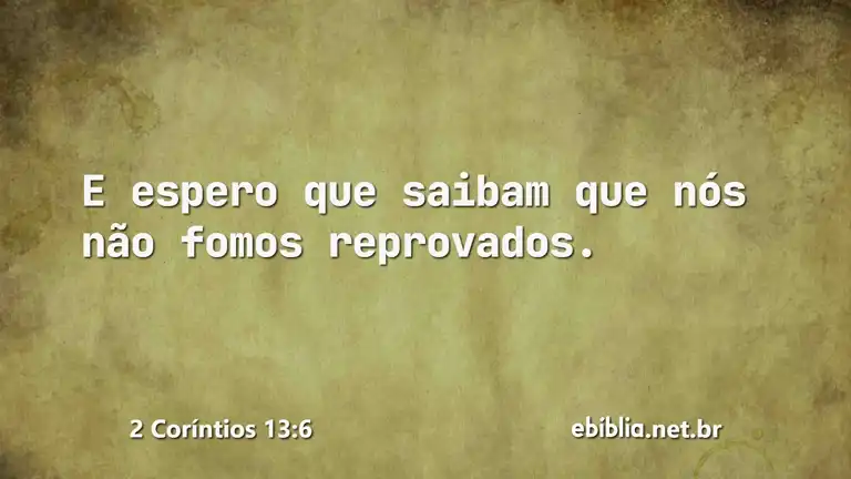 2 Coríntios 13:6