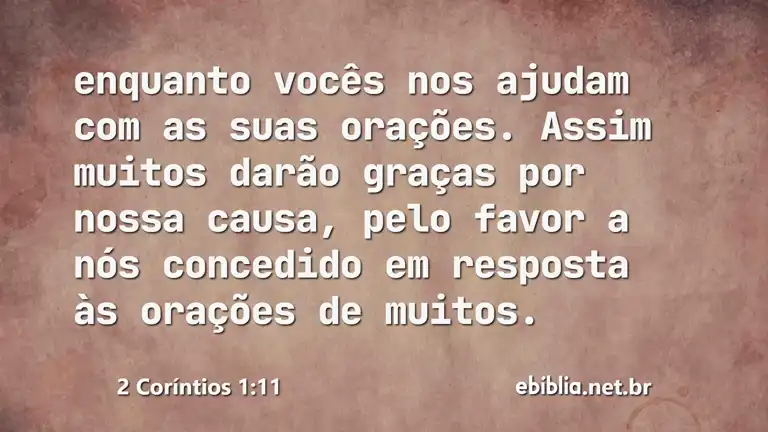 2 Coríntios 1:11