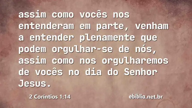 2 Coríntios 1:14