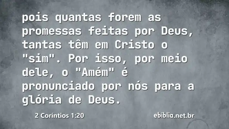 2 Coríntios 1:20