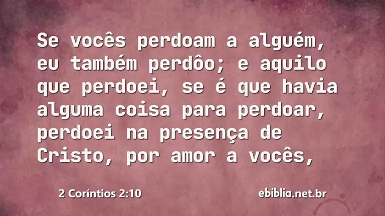 2 Coríntios 2:10