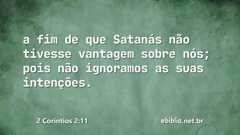 2 Coríntios 2:11