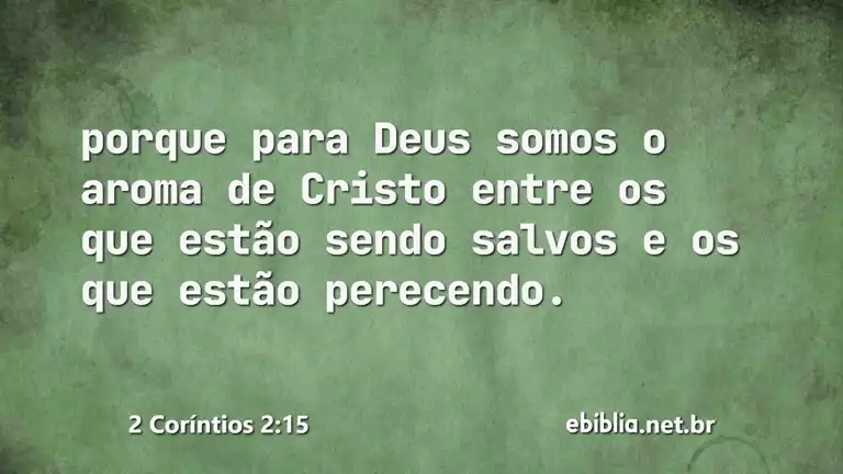 2 Coríntios 2:15