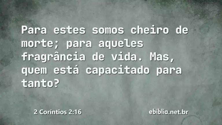 2 Coríntios 2:16