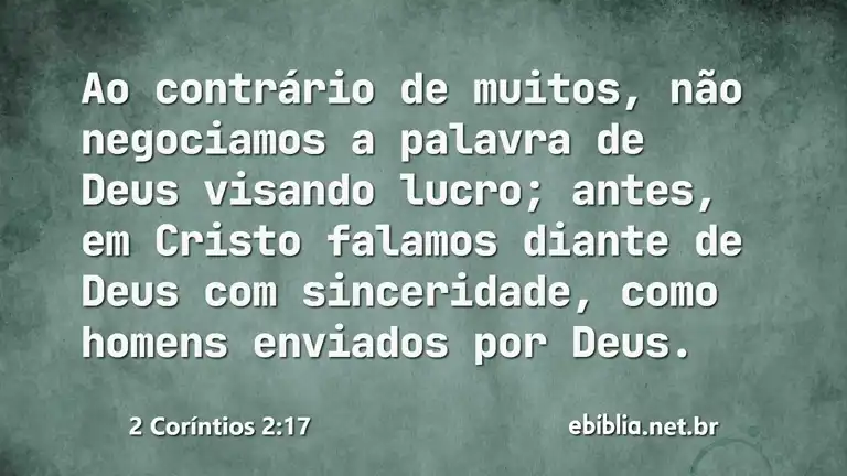 2 Coríntios 2:17