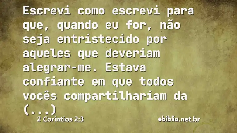 2 Coríntios 2:3