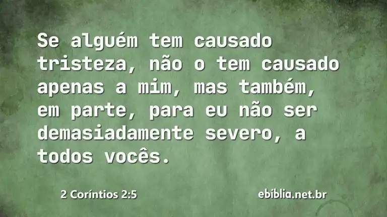 2 Coríntios 2:5