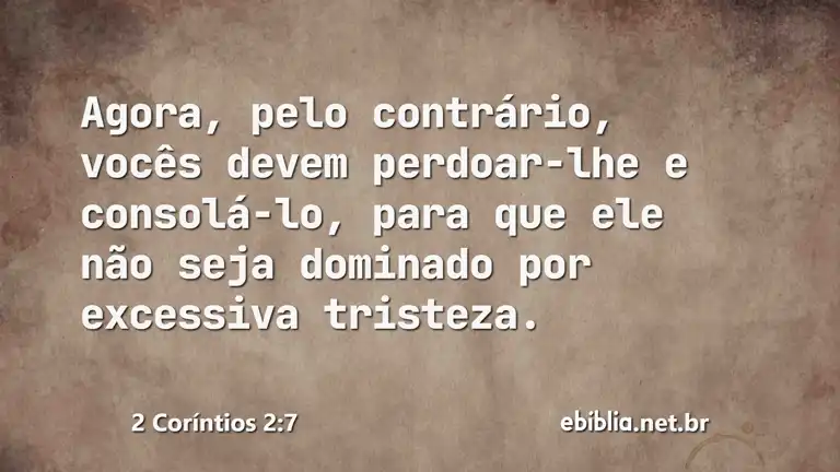 2 Coríntios 2:7