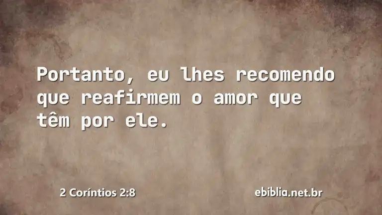 2 Coríntios 2:8