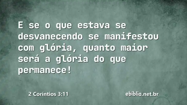 2 Coríntios 3:11