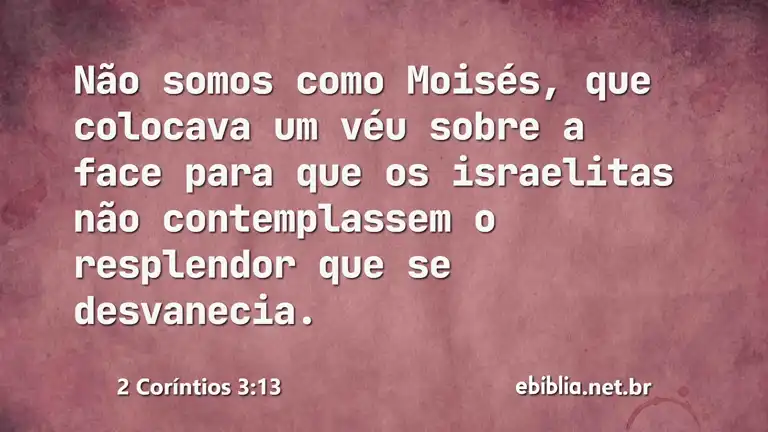 2 Coríntios 3:13