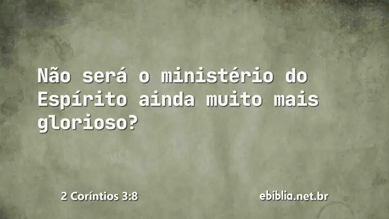 2 Coríntios 3:8