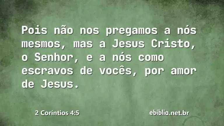 2 Coríntios 4:5