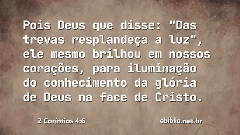 2 Coríntios 4:6