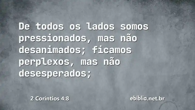 2 Coríntios 4:8