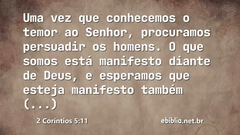 2 Coríntios 5:11