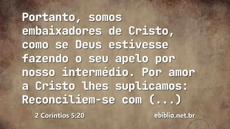 2 Coríntios 5:20