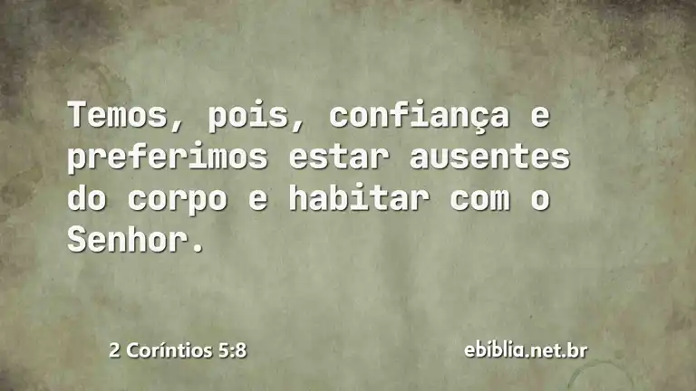 2 Coríntios 5:8