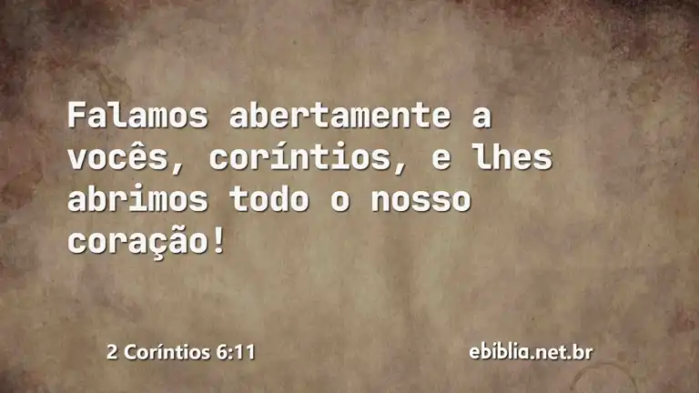 2 Coríntios 6:11